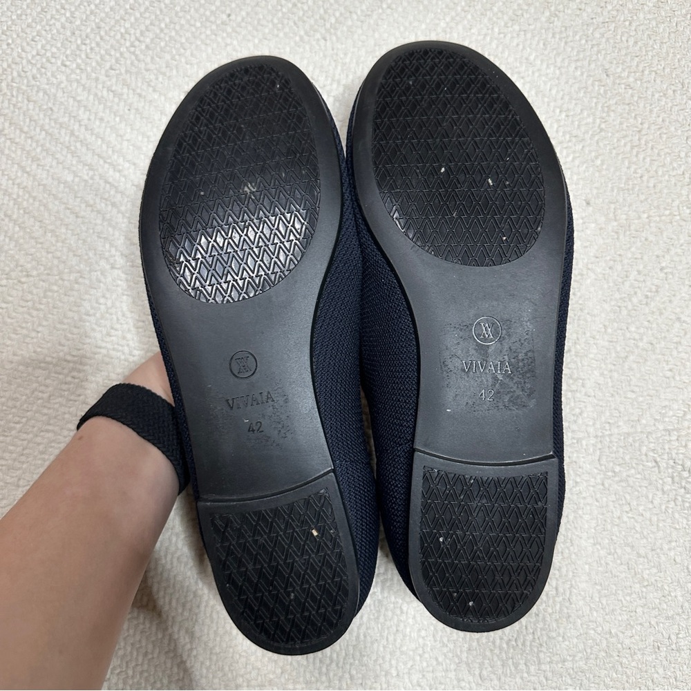 VIVAIA navy blue knit ballet flats SIZE 42 - Picture 4 of 5